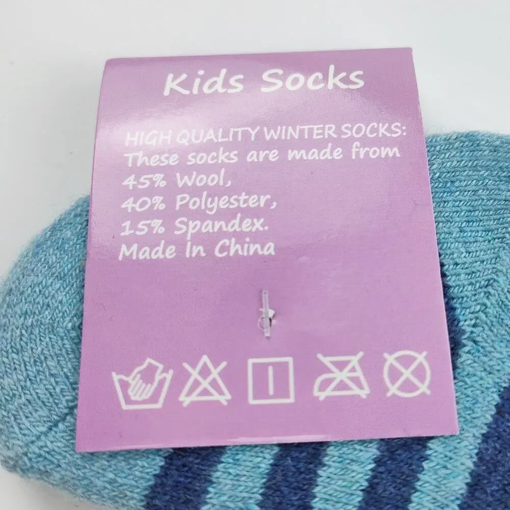 Boys Blue Wool Dino & Car Socks Pack of 5 NWT